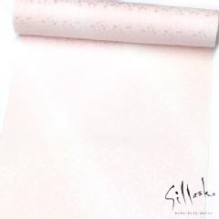 【東レシルック】袷用 長襦袢 反物小花づくし地紋薄ピンク系斜めぼかし